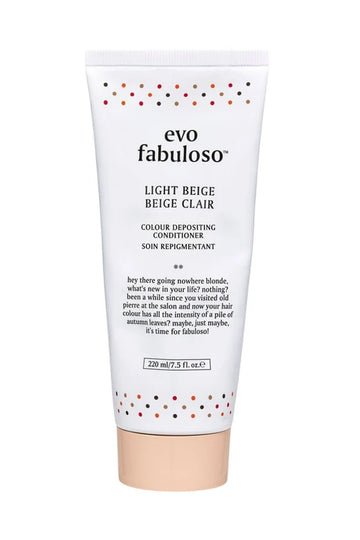 evo fabuloso Light Beige Colour Depositing Conditioner 220ml