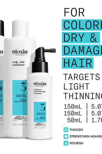 Nioxin 3 Scalp Care & Hair Thickening System Trial trio 150ml