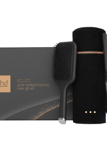 NEW GHD Sculpt Interactive Hair Straightener Festive Gift Set in Black