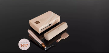 NEW GHD Chronos Hair Straightener Festive Gift Set in Cashmere Beige