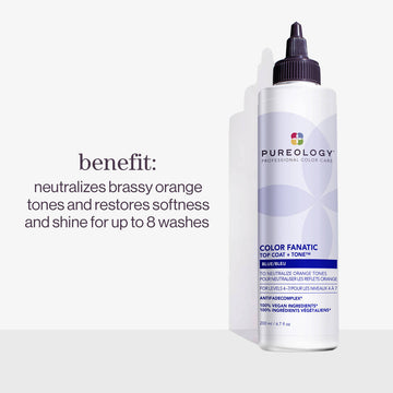 Pureology Color fanatic top coat and toner blue