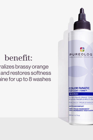 Pureology Color fanatic top coat and toner blue