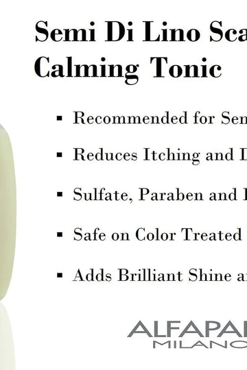 Alfaparf Milano Semi Di Lino Scalp Relief Calming Tonic 125ml