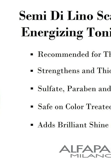 Alfaparf Milano Semi Di Lino Scalp Renew Energizing Tonic 125ml