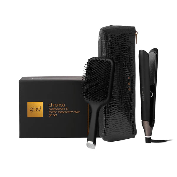 GHD Chronos Black styler gift set