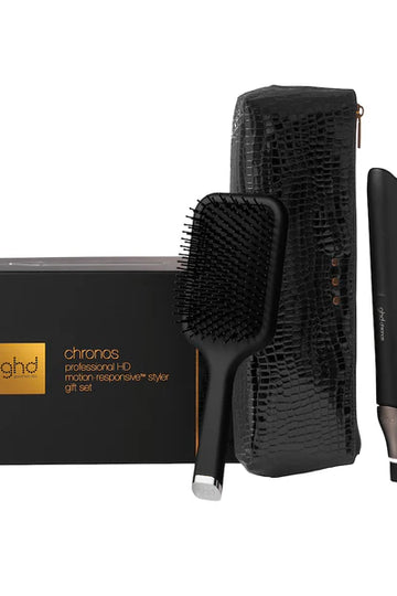 GHD Chronos Black styler gift set
