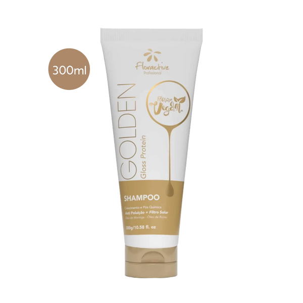 Floractive Golden Gloss Protein Home Care Treatment Shampoo 300ml