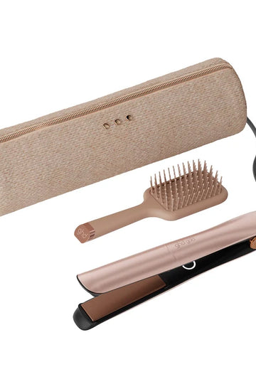 NEW GHD Chronos Hair Straightener Festive Gift Set in Cashmere Beige