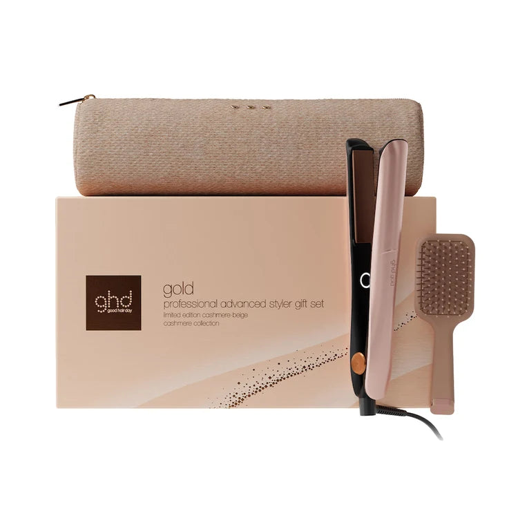 NEW GHD Chronos Hair Straightener Festive Gift Set in Cashmere Beige