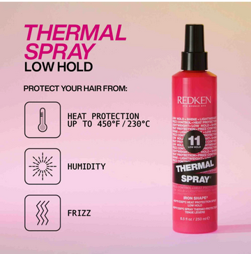 Redken Thermal Spray  Iron Shape  450°F / 230 °C Heat Protection