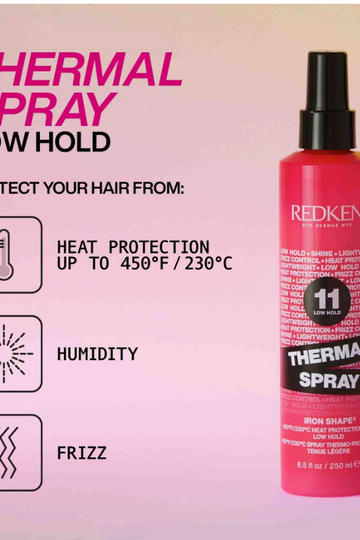 Redken Thermal Spray  Iron Shape  450°F / 230 °C Heat Protection