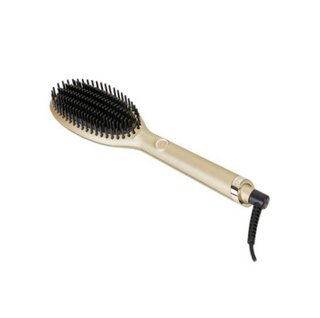 glide™ hair straightening brush in champagne gold