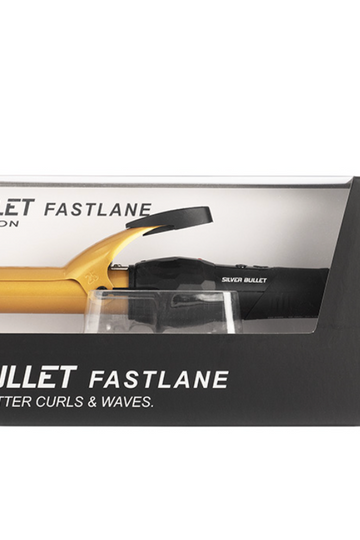 Silver Bullet Fastlane Ceramic Gold Curling Iron 32mm