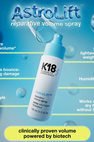 K18 AstroLift Reparative Volume Spray 118ml