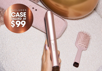 NEW GHD Chronos Hair Straightener Festive Gift Set in Cashmere Beige