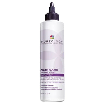 Pureology color fanatic top coat & purple hair toner