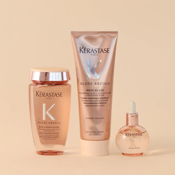 Kérastase - Gloss Absolu Shampoo 250ml + Conditioner 250ml + Hair Oil 45ml - Set