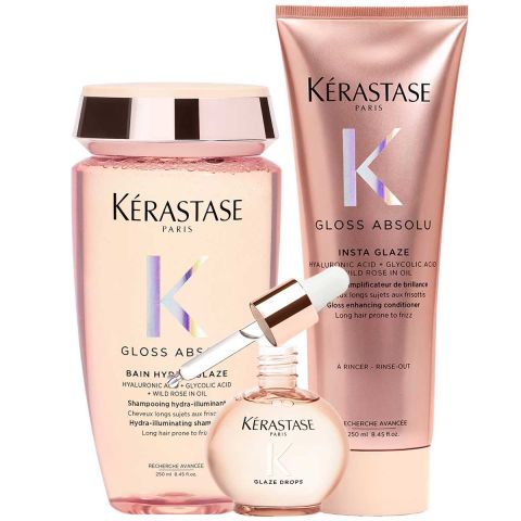 Kérastase - Gloss Absolu Shampoo 250ml + Conditioner 250ml + Hair Oil 45ml - Set
