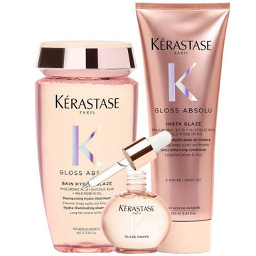 Kérastase - Gloss Absolu Shampoo 250ml + Conditioner 250ml + Hair Oil 45ml - Set