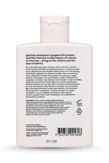 evo volume gluttony volumising shampoo 300ml