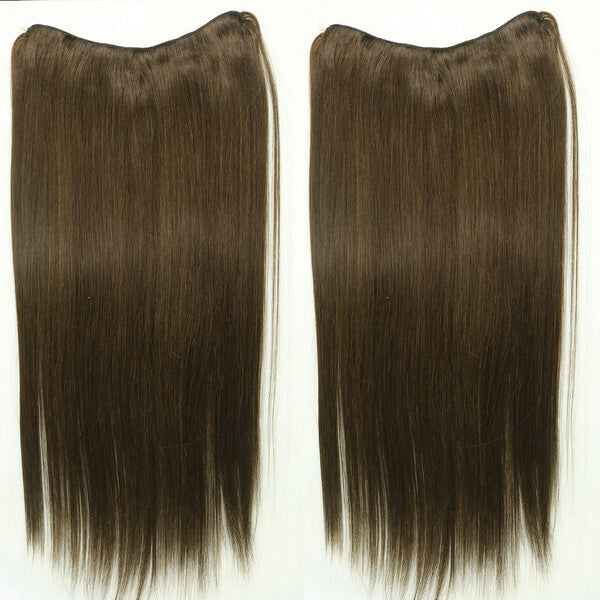 #6 Chestnut Blonde Halo Hair Extensions