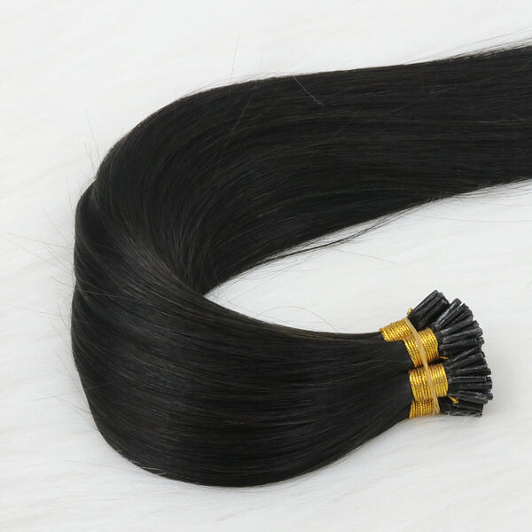 #1A Darkest Brown/Black Micro-Bead Hair Extensions