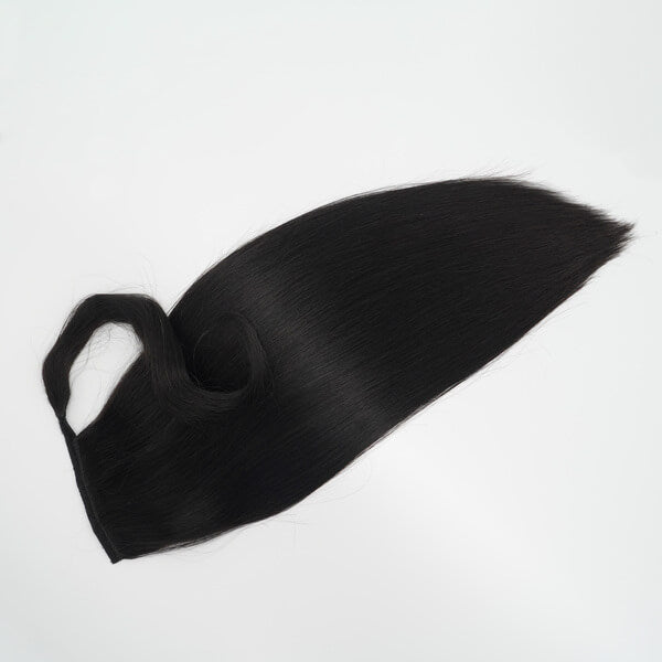 #1A Darkest Brown/Black Ponytails Hair Extensions