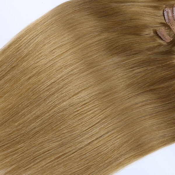 #10 Caramel Blonde Clip-In Hair Extensions