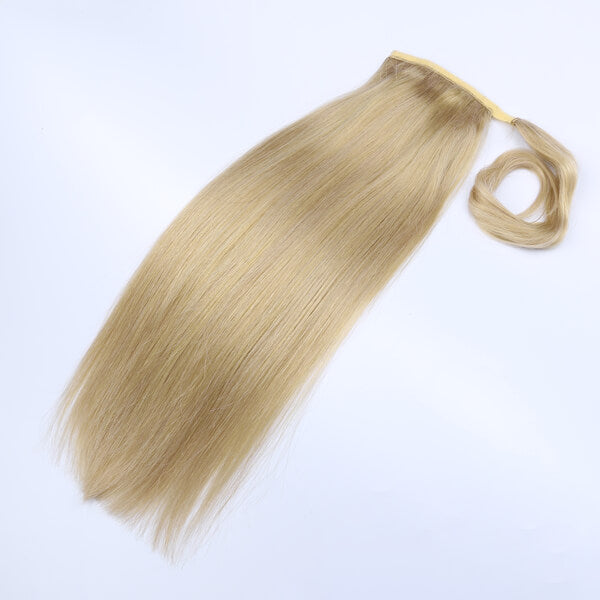 #24 Champagne Blonde Ponytails Hair Extensions