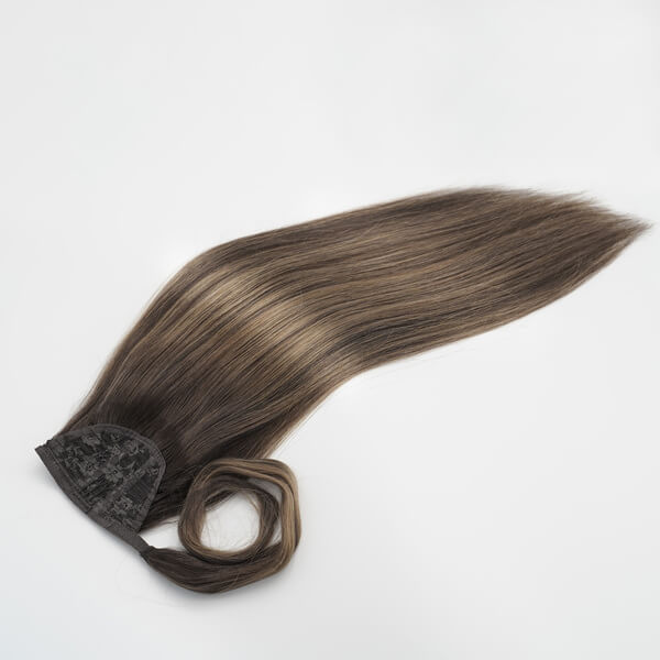 #DU 3 Tone Brown Ponytails Hair Extensions