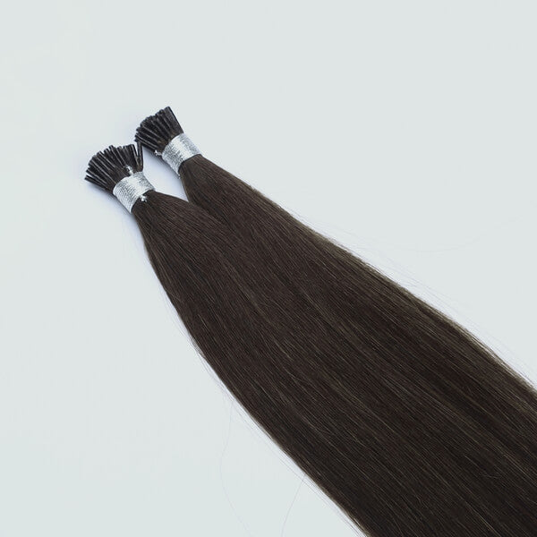 #2 Dark Chocolate Brown Micro-Bead Hair Extensions
