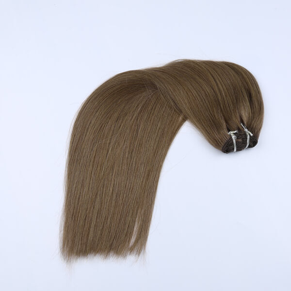 #5 Cool Ash Brown Clip-In Hair Extensions
