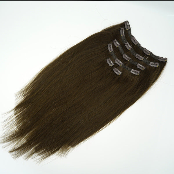 #3 Mocha Brown Clip-In Hair Extensions